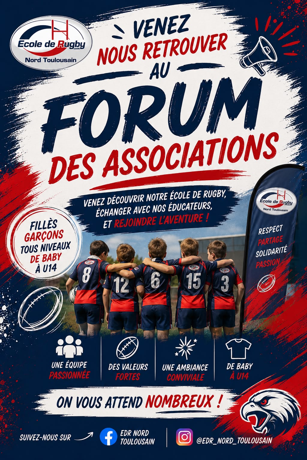 Visuel des forums des associations de l’EDR Nord Toulousain